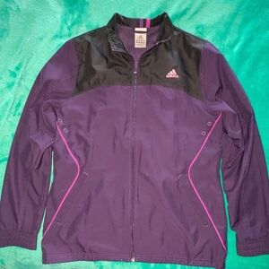 Adidas Purple and Black Jacket
